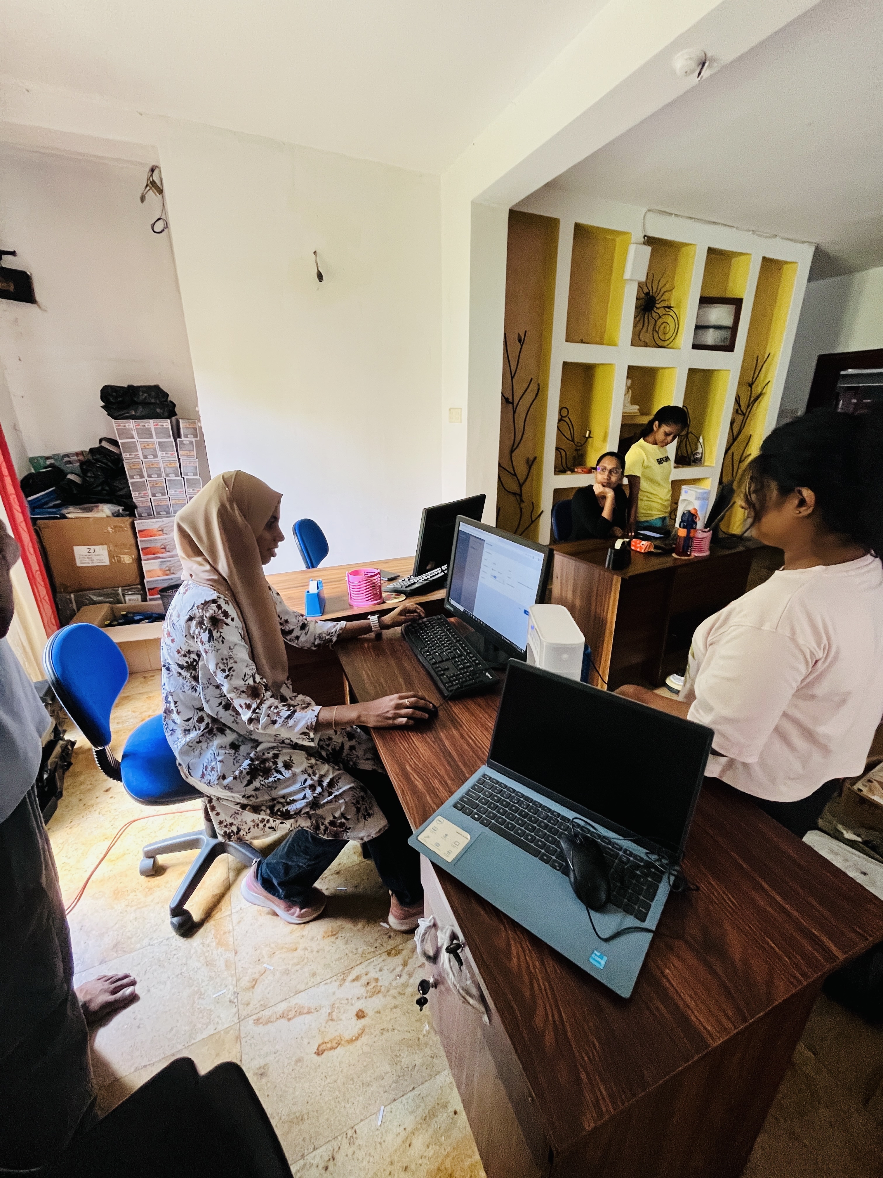 One-on-one system setup session